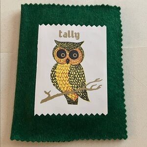 Beautiful Vintage Handmade Owl Bridge Tallies - Lot of 8